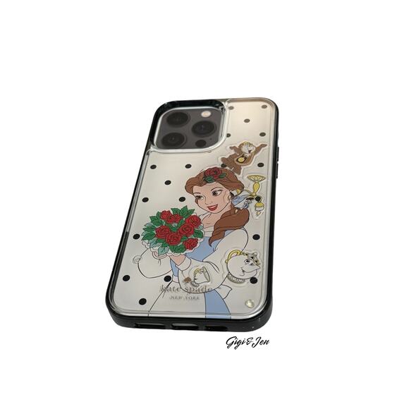 Kate Spade X Disney Beauty And The Beast Liquid iPhone 14 Pro Max Phone Case - Picture 4 of 7